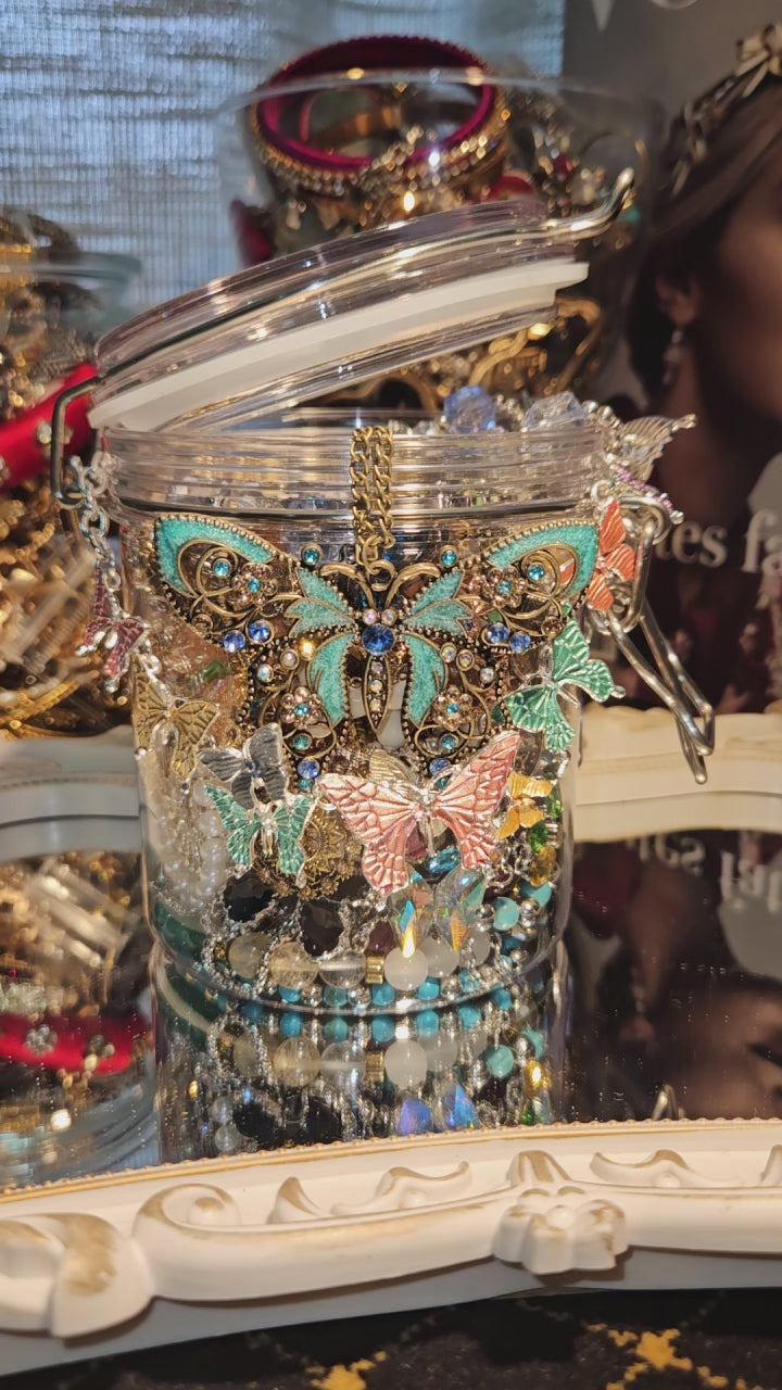 Mystery Jewellery Jar by Winterelly | Fairy Butterfly Edition 🦋 | 40–45 PCS Mix Gold & Silver Jewellery | Limited Premium Collection