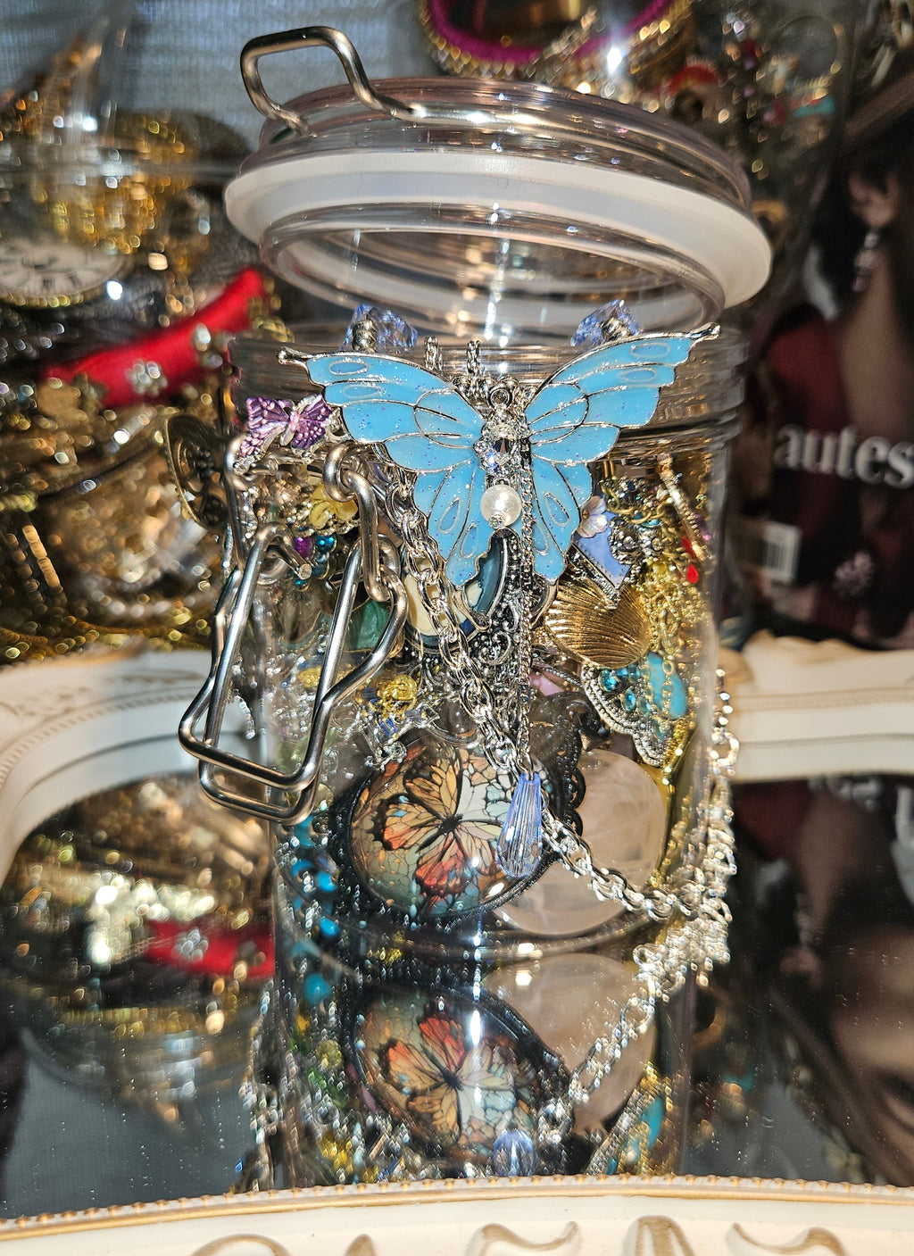 Mystery Jewellery Jar by Winterelly | Fairy Butterfly Edition 🦋 | 40–45 PCS Mix Gold & Silver Jewellery | Limited Premium Collection